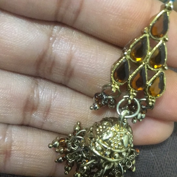 Golden Brown Necklace Set - Picture 2 of 3